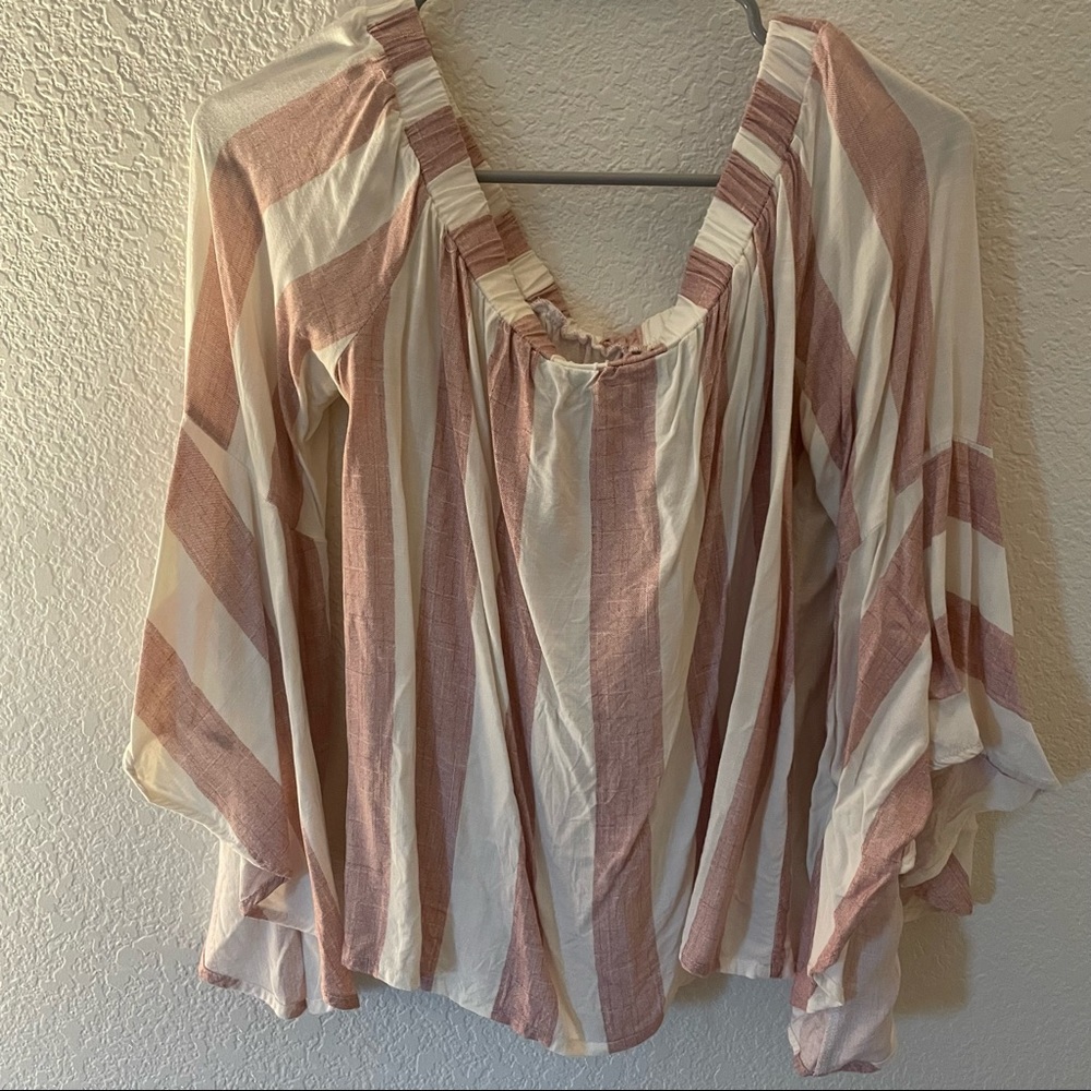 Shyanne off the shoulder long sleeve blouse